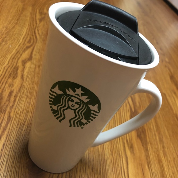 starbucks coffee travel mug with handle